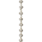 Silver Rhinestone Studded Rondel Beads, 7mm by Bead Landing&#x2122;